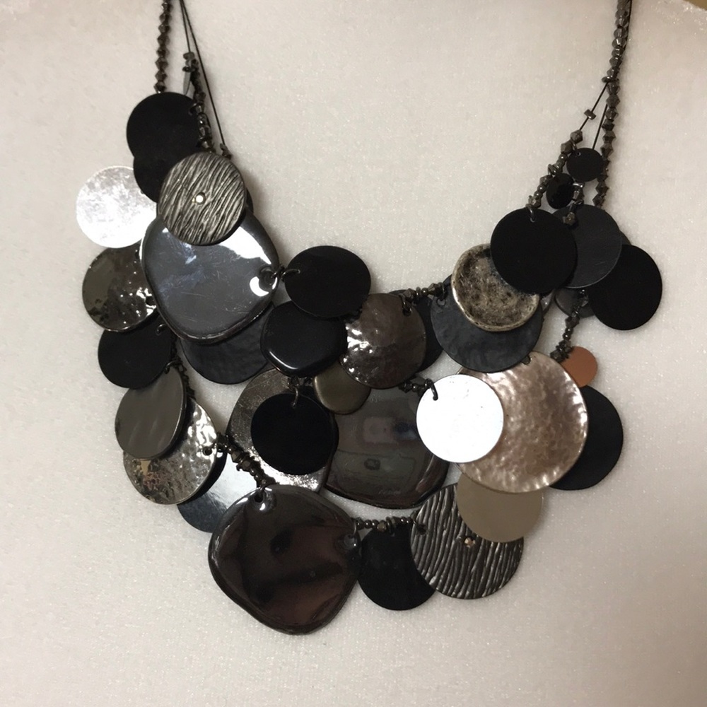 Chico Multi Material Statement Necklace - image 2